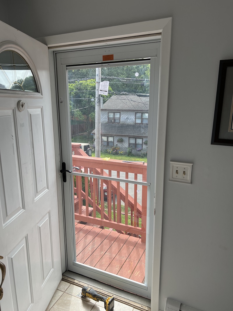 New storm door